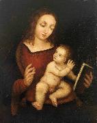 Pierre-Auguste Renoir Reading Virgin Mary with the Child Spain oil painting artist